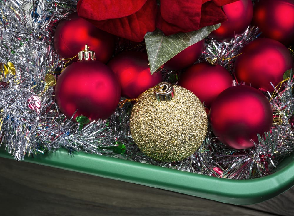 Unpacking Holiday ornaments